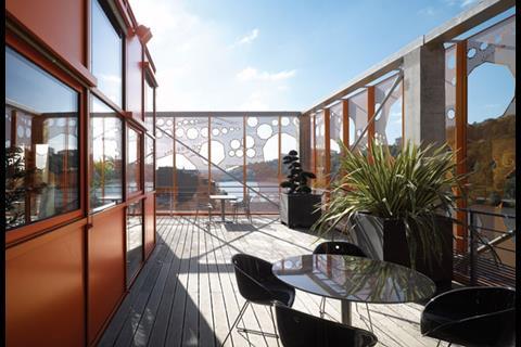 The roof terraces provide dramatic panoramic views of Lyon